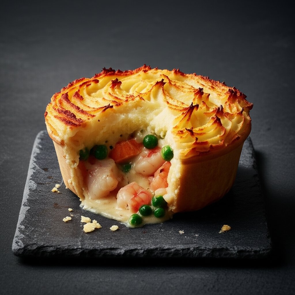 Seafood Symphony Pie: Salmon, Cod & Prawn
