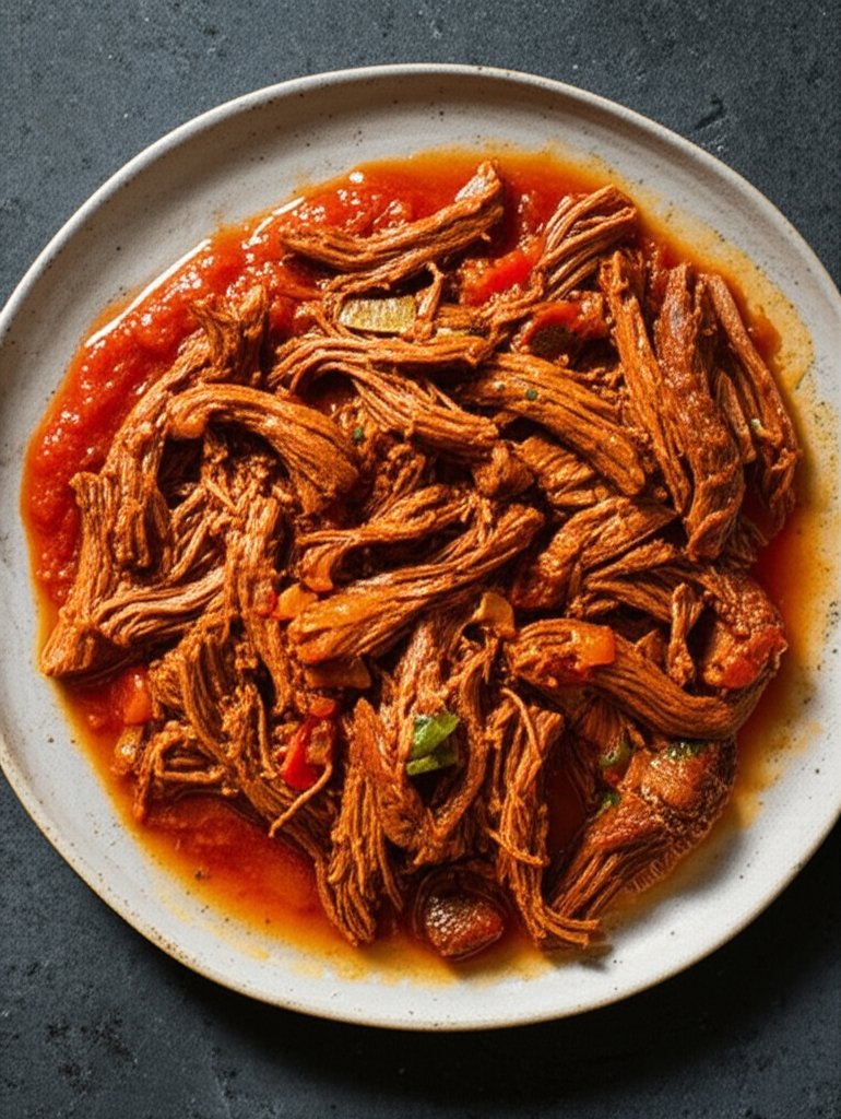 Authentic Cuban Ropa Vieja - Slow-Braised Beef