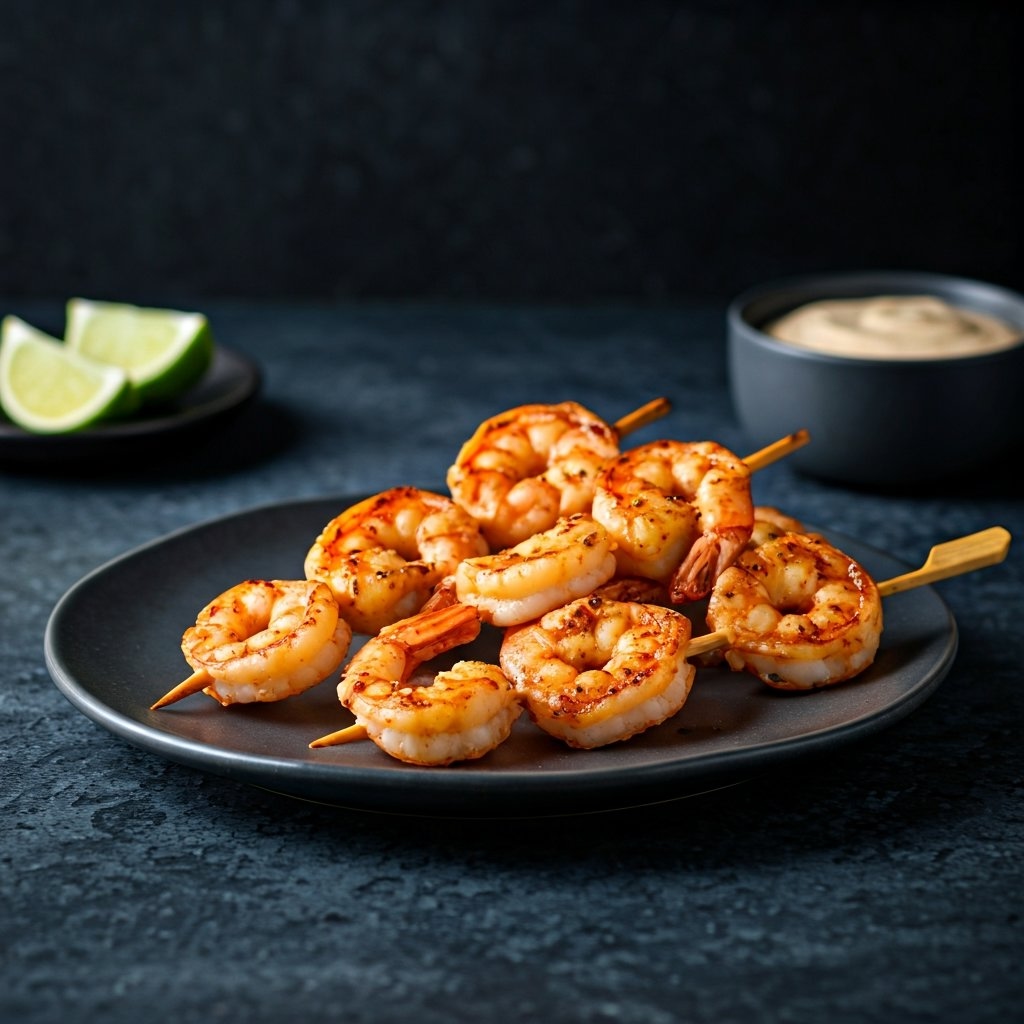 Chili Lime Shrimp Skewers - Air Fryer Ready