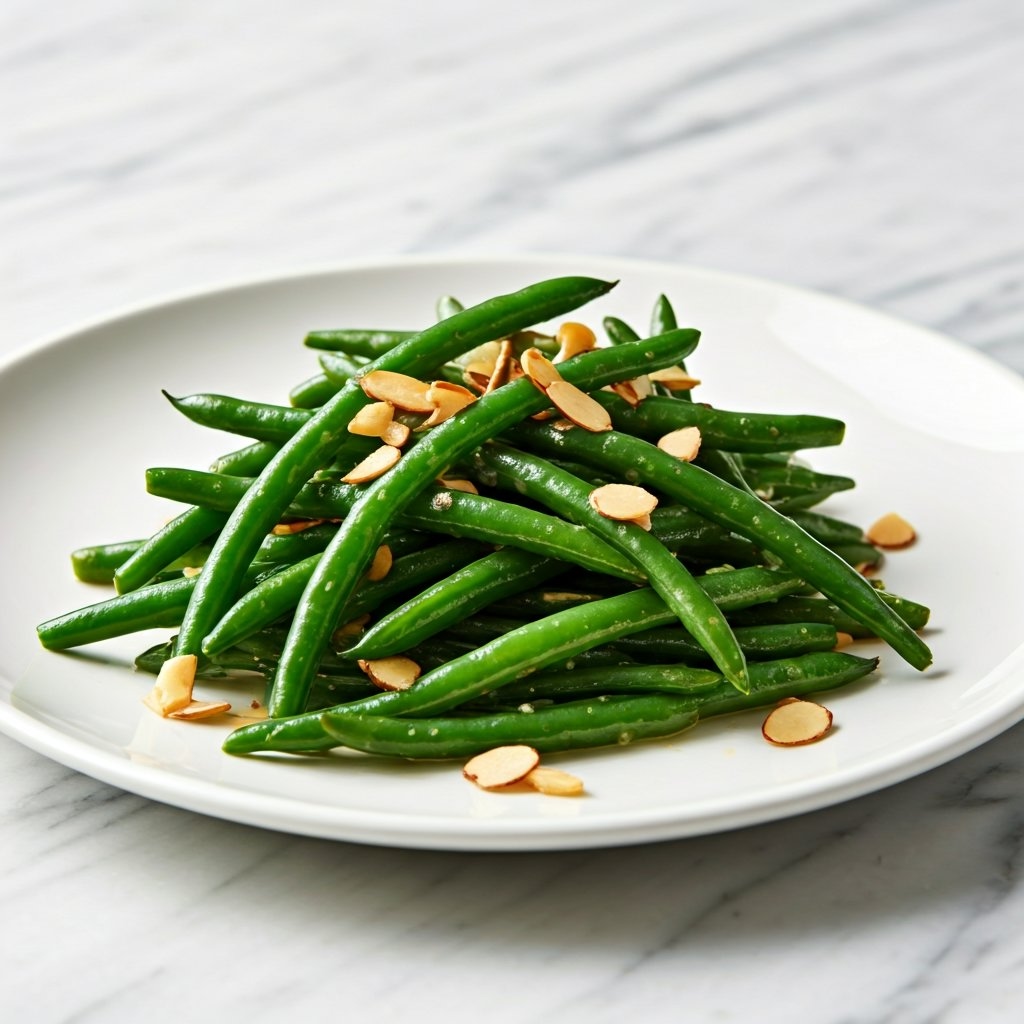 Garlic Butter Green Beans with Almonds