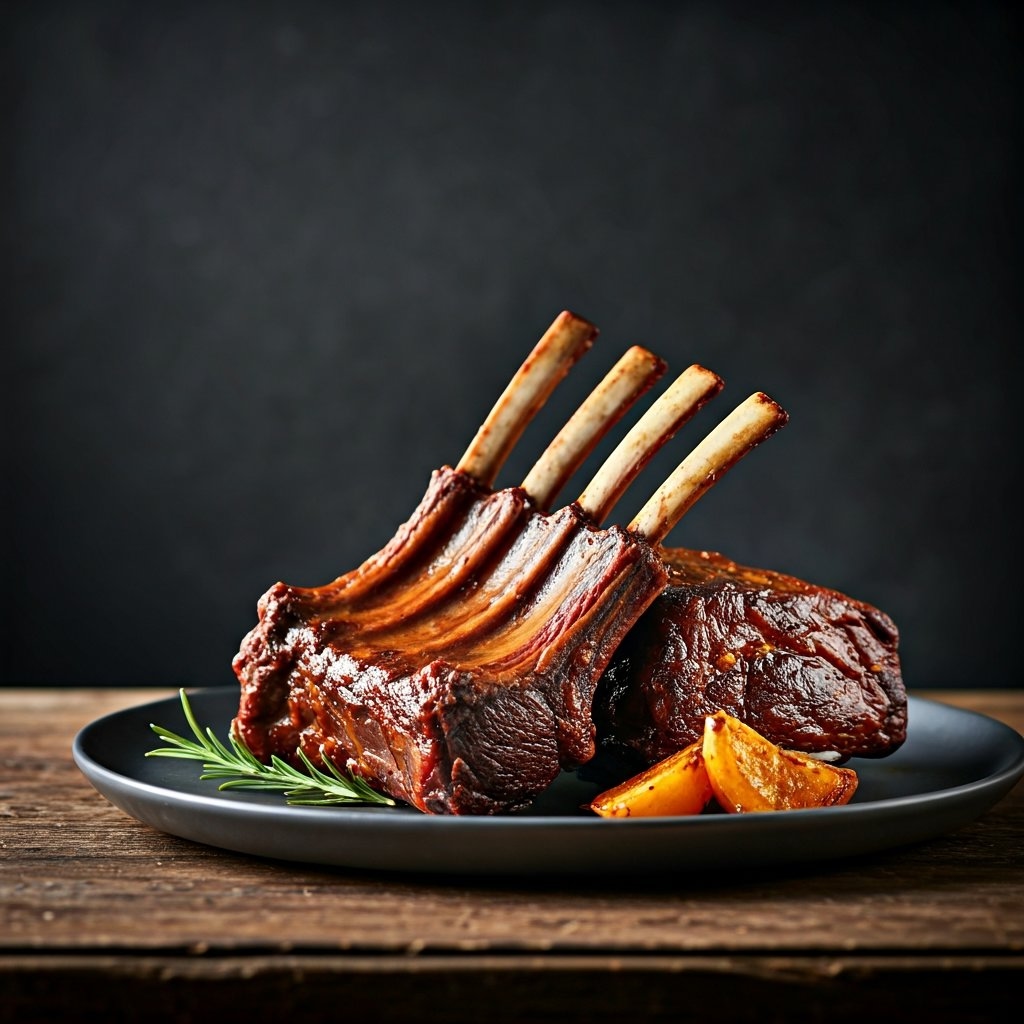 Smoked BBQ Lamb Ribs